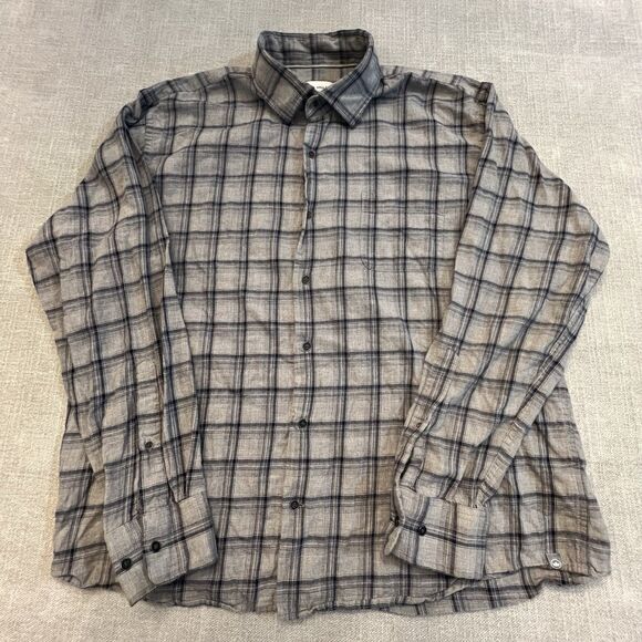 Peter Millar Other - Peter Millar Flannel Shirt Men XL Gray Plaid Casual Lightweight Soft Breathable